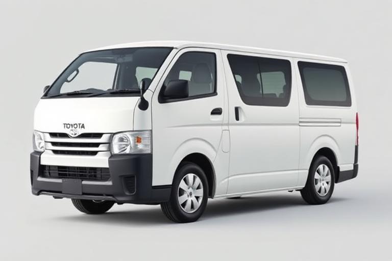 Toyota Hiace van for staff transportation in UAE
